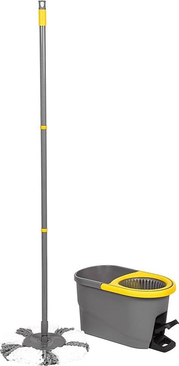 Secchio Mop Lava Pavimento Centrifuga Set Apex 12 L 85 cm