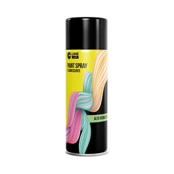 Paint Spray Fluorescente Rosso 400ML C Line Craft 6 Pezzi