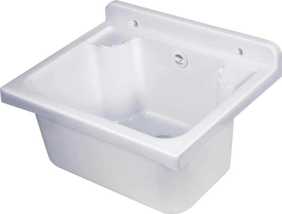 PILOZZO LAVATOIO DA PARETE 'MINI' cm 42,5 x 34 x h.20 - bianco  - BricoGo