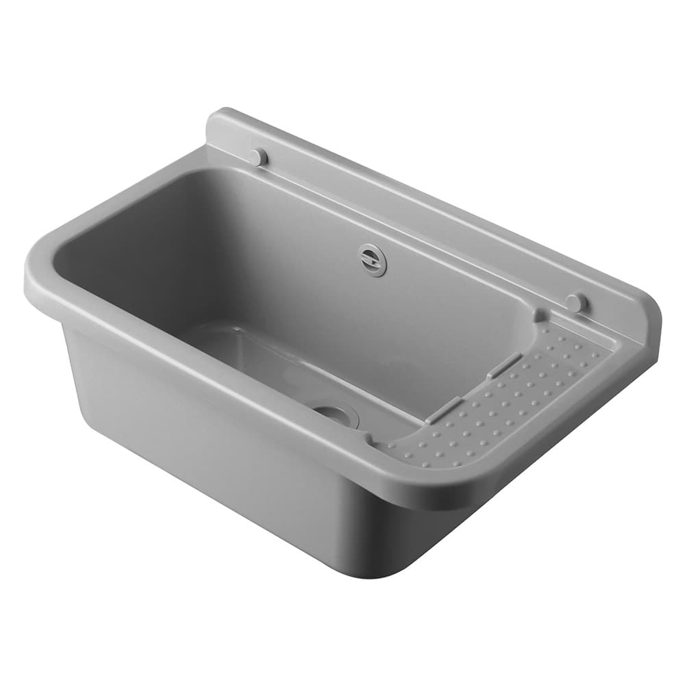 Pilozzo Lavatoio da Parete Grigio 60 x 34 x 21 cm