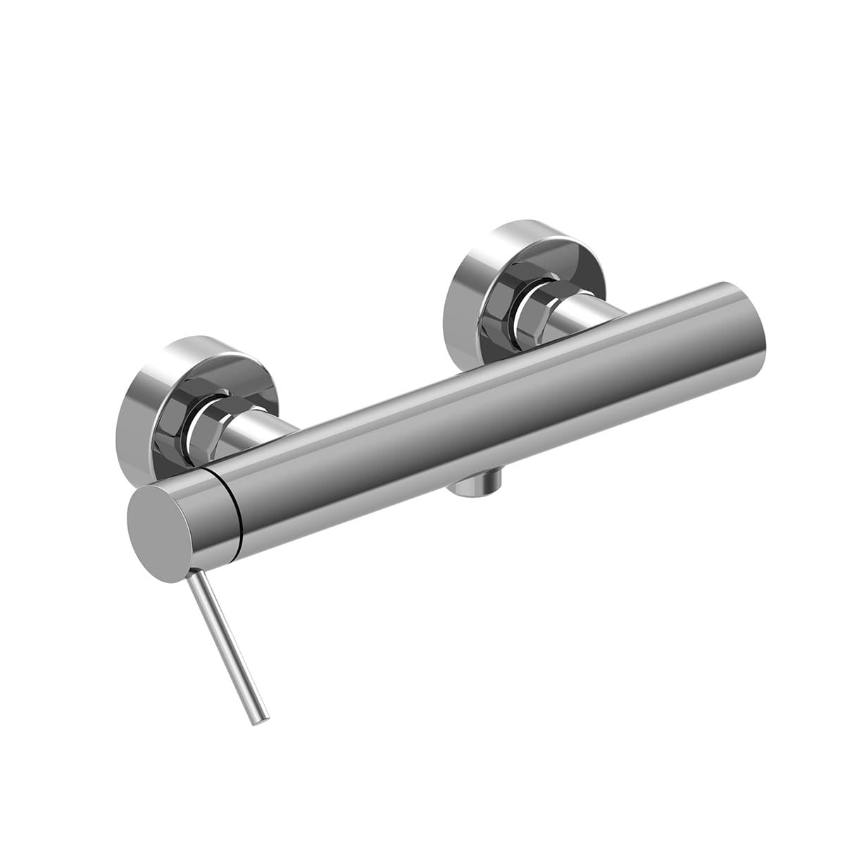 Rubinetto Miscelatore Monocomando Doccia Esterno Alba Argo Pvd Grigio - 2