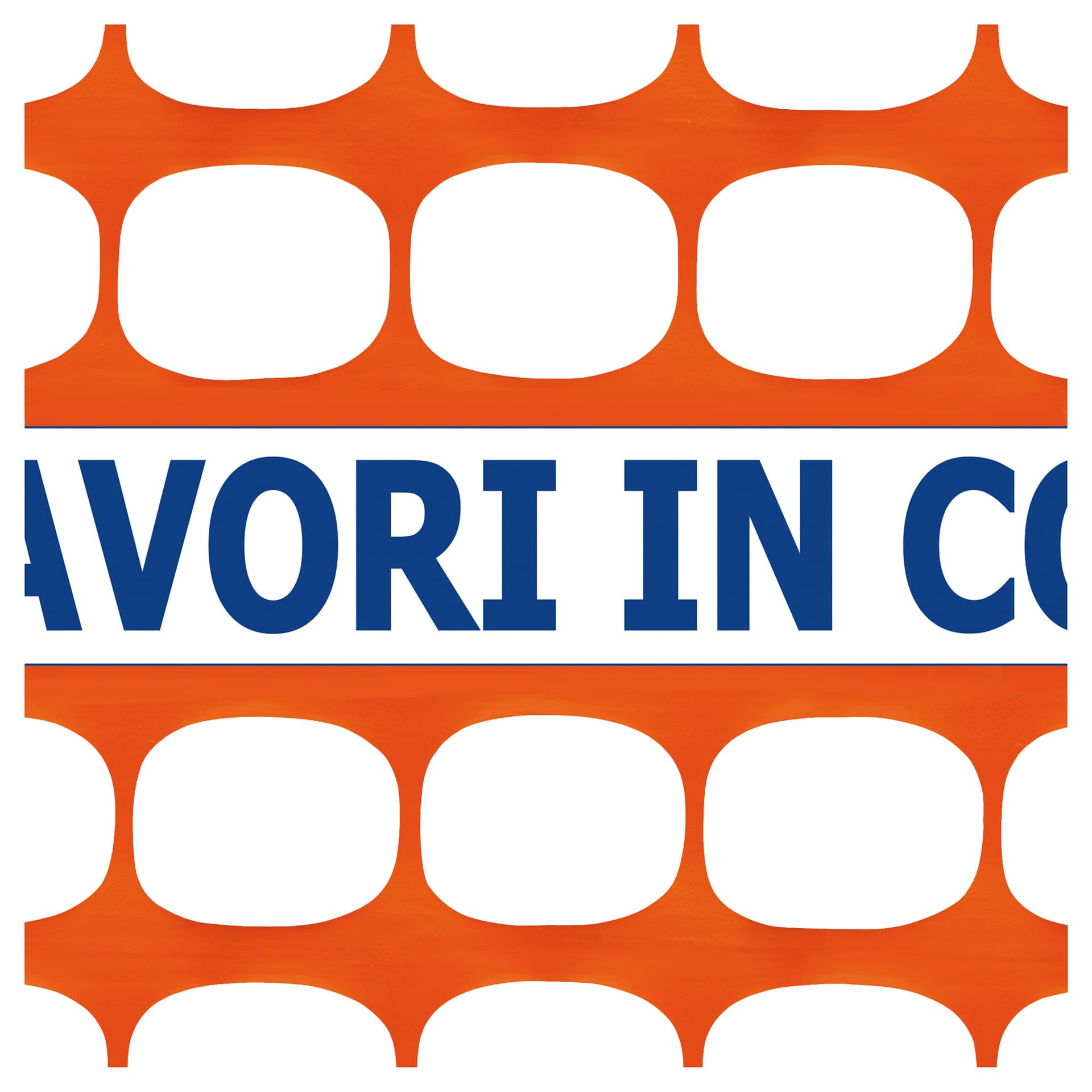 Rete per Cantiere M 50 Fascia Lavori in Corso Colore Arancio H. Cm 100 50 - 2