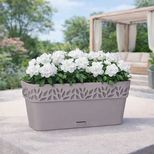 Balconetta Rettangolare Greige Stefanplast Cloe Grigio Quarzo 9,5 lt - 2