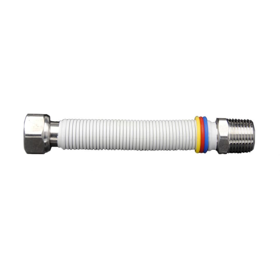 Flessibili Gas Allacciamento Caldaia Rivestiti MF Tecng ½ x 300 mm x 600 - 2