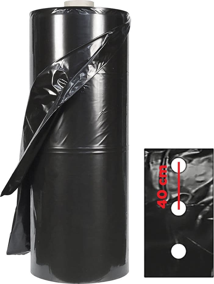TELO PER PACCIAMATURA FORI CENTRALI 100 mt - dist.fori 40 cm (rotolo)  - LIF