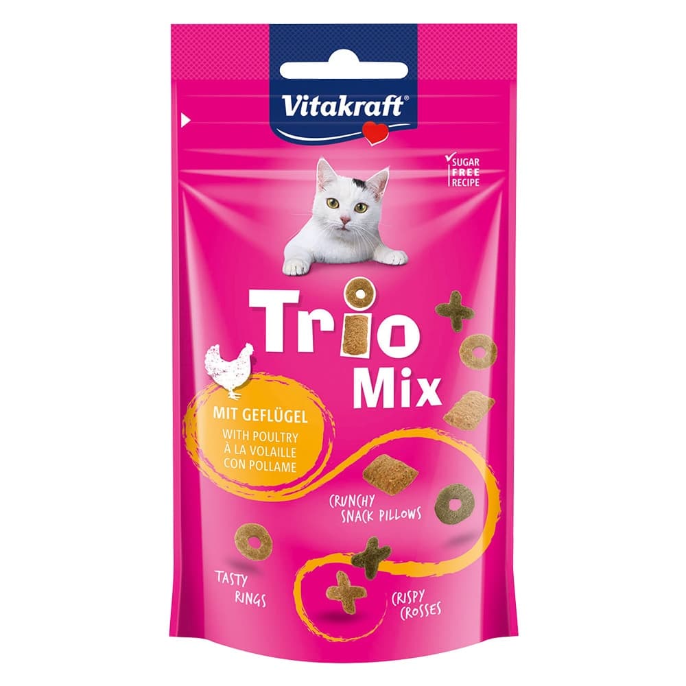ALIMENTO PER GATTI 'TRIO MIX' gusto pollame - cf. 60 gr.  - VITAKRAFT