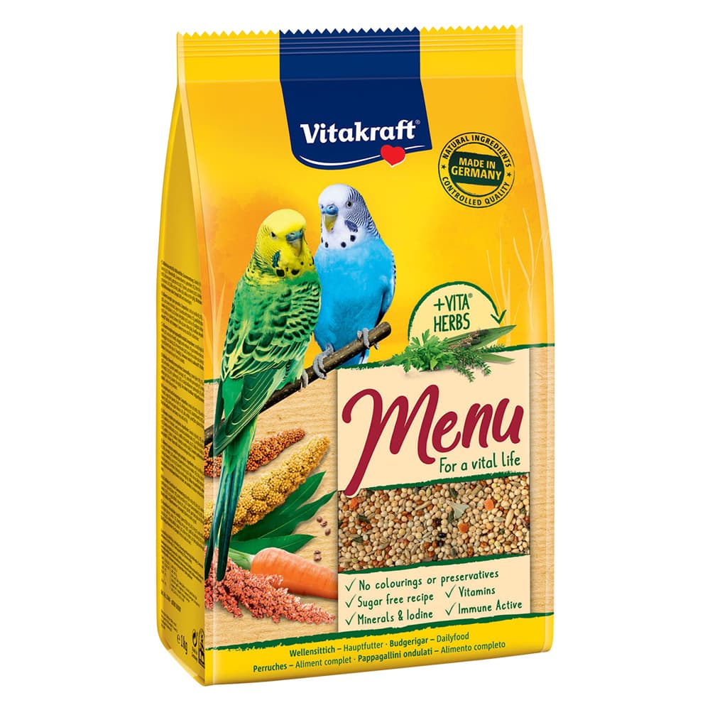 Alimento per Uccelli Vitakraft Menu Pappagallini 1 kg