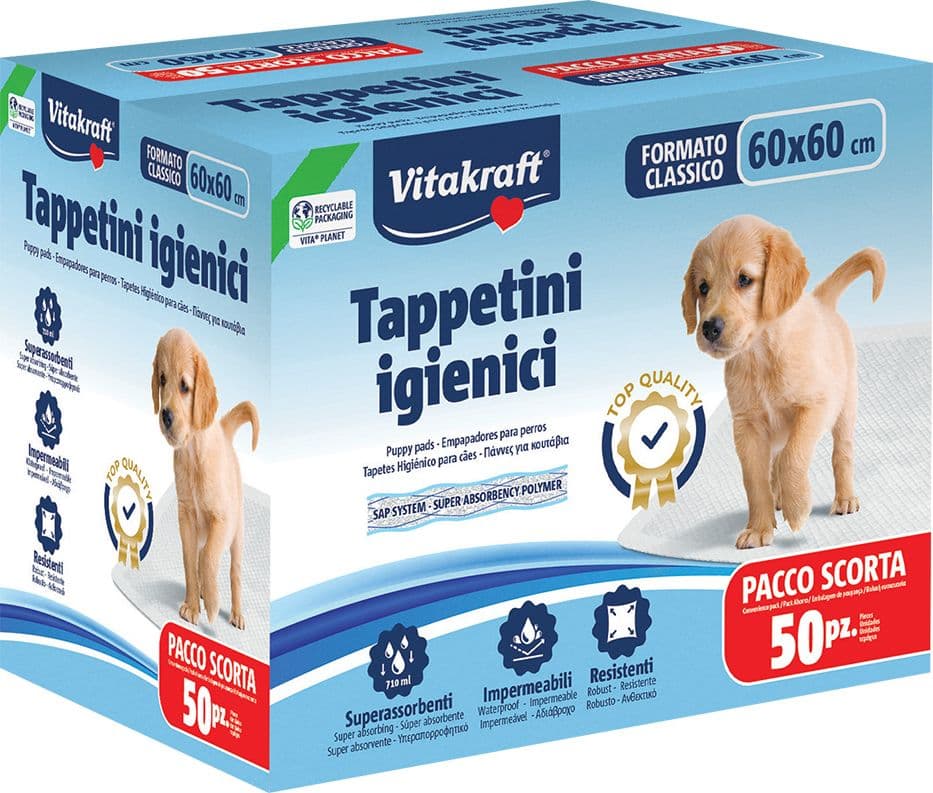 TAPPETINO IGIENICO PER CANE E GATTO cm 60 x 60  - VITAKRAFT