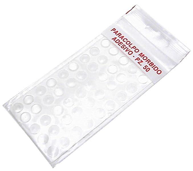 Paracolpo Adesivo in Gomma 50 Pezzi Mm 10 x 3 30 Confezioni - 2