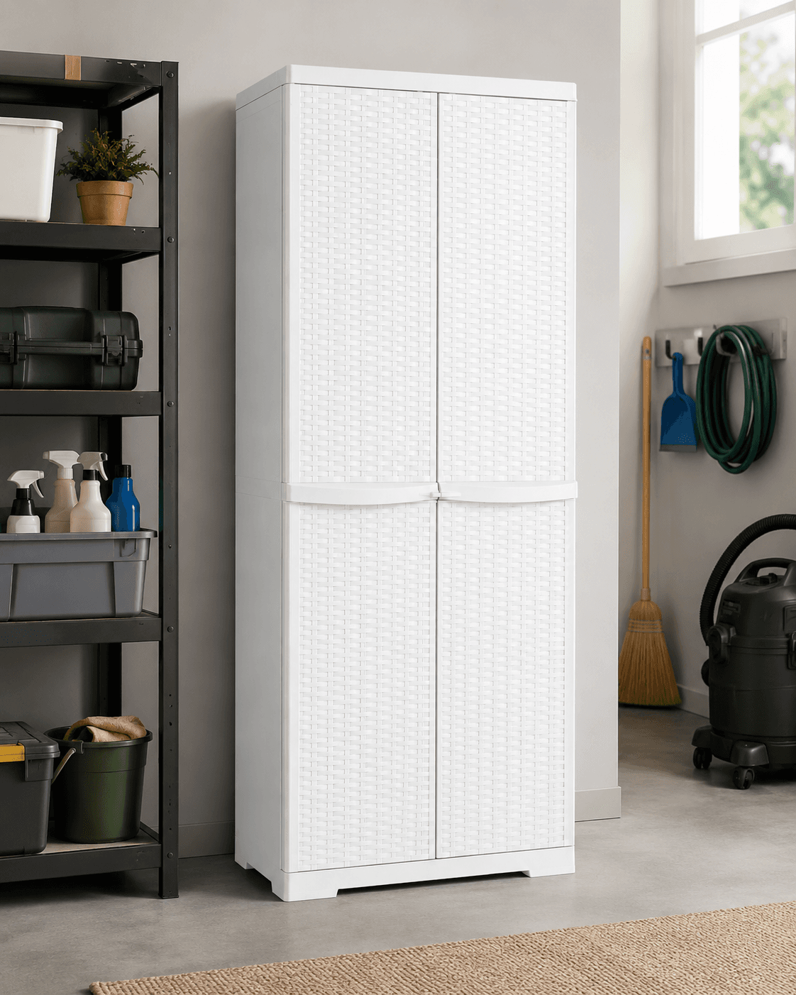 Mobiletto in Polipropilene 4 Ripiani Triop L Cm 65 x P Cm 45 Bianco - 3