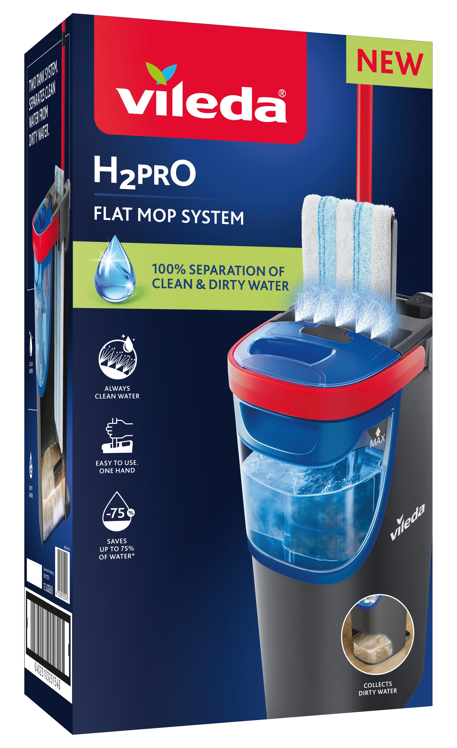 Supermocio H2PRO Flatmop Sistema Vileda Codice 61215 - 2