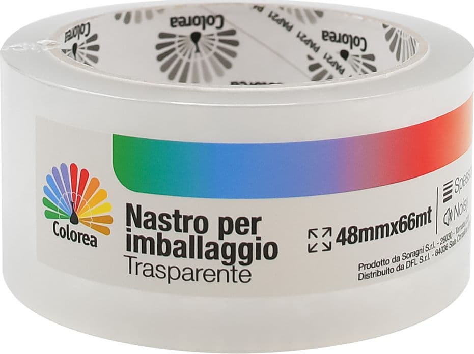 NASTRO PER IMBALLAGGIO mm 48 x 66 mt. - trasparente- 36 pezzi  - COLOREA