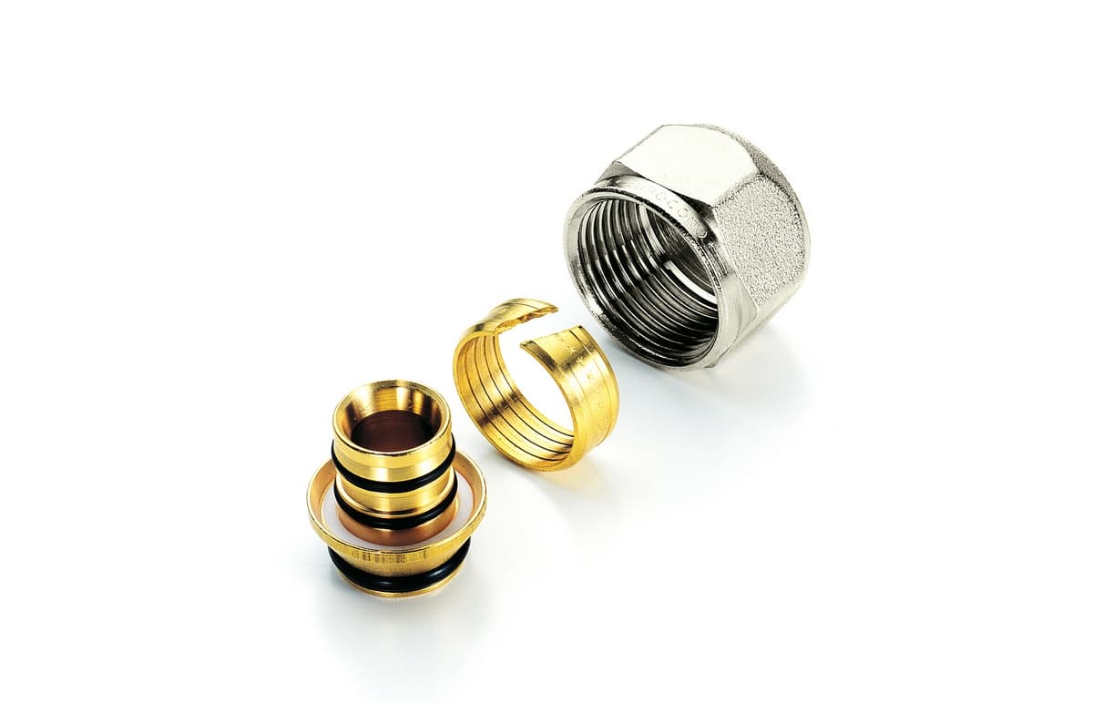Adattatore per Tubo Multistrato Nichelato Tiemm 20 x 2.5 ¾ x 18 10 Pezzi - 2