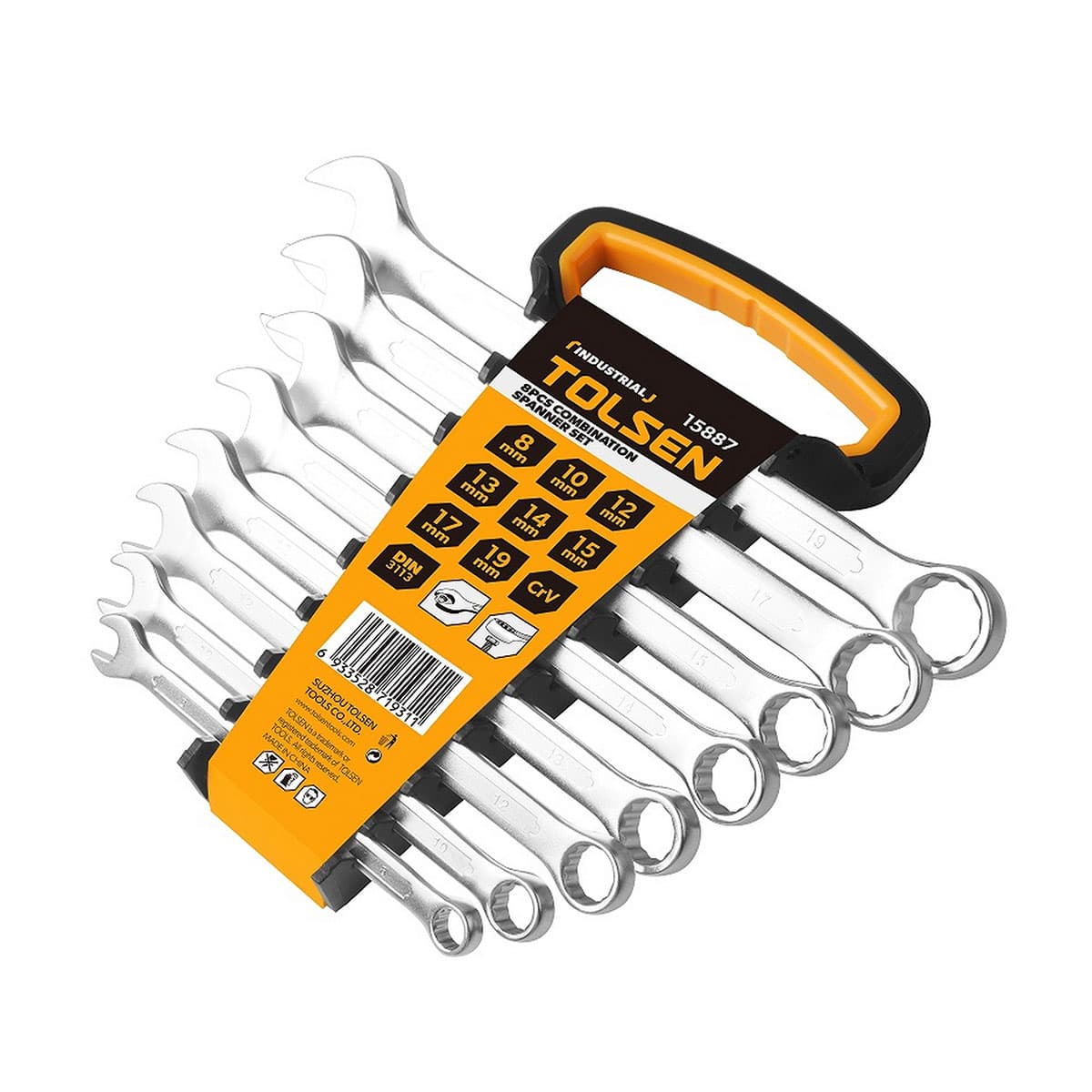 Set 8PZ Chiavi Combinate 8 x 19 mm Tolse 8 a 19 mm - 2