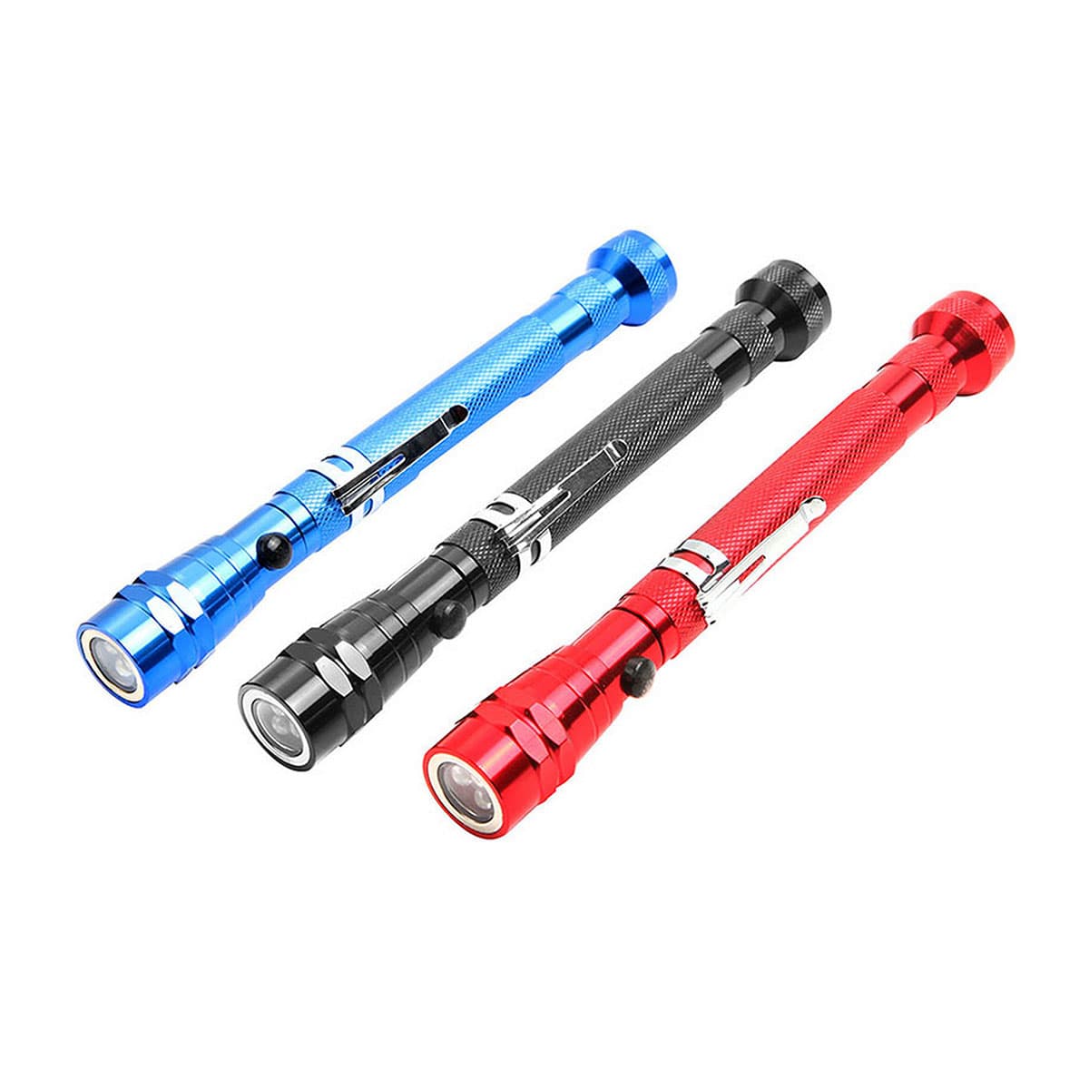 Torcia LED in Alluminio Telescopica e Magnetica Display Tolse - 2