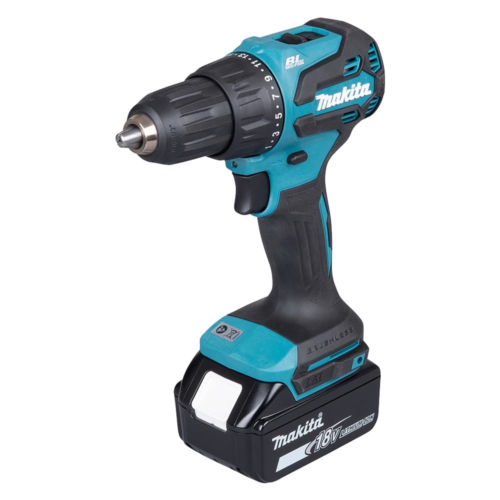 TRAPANO AVVITATORE A PERCUSSIONE 'DHP490RTJ' 18V - 2 batterie x 5 Ah Litio  - MAKITA