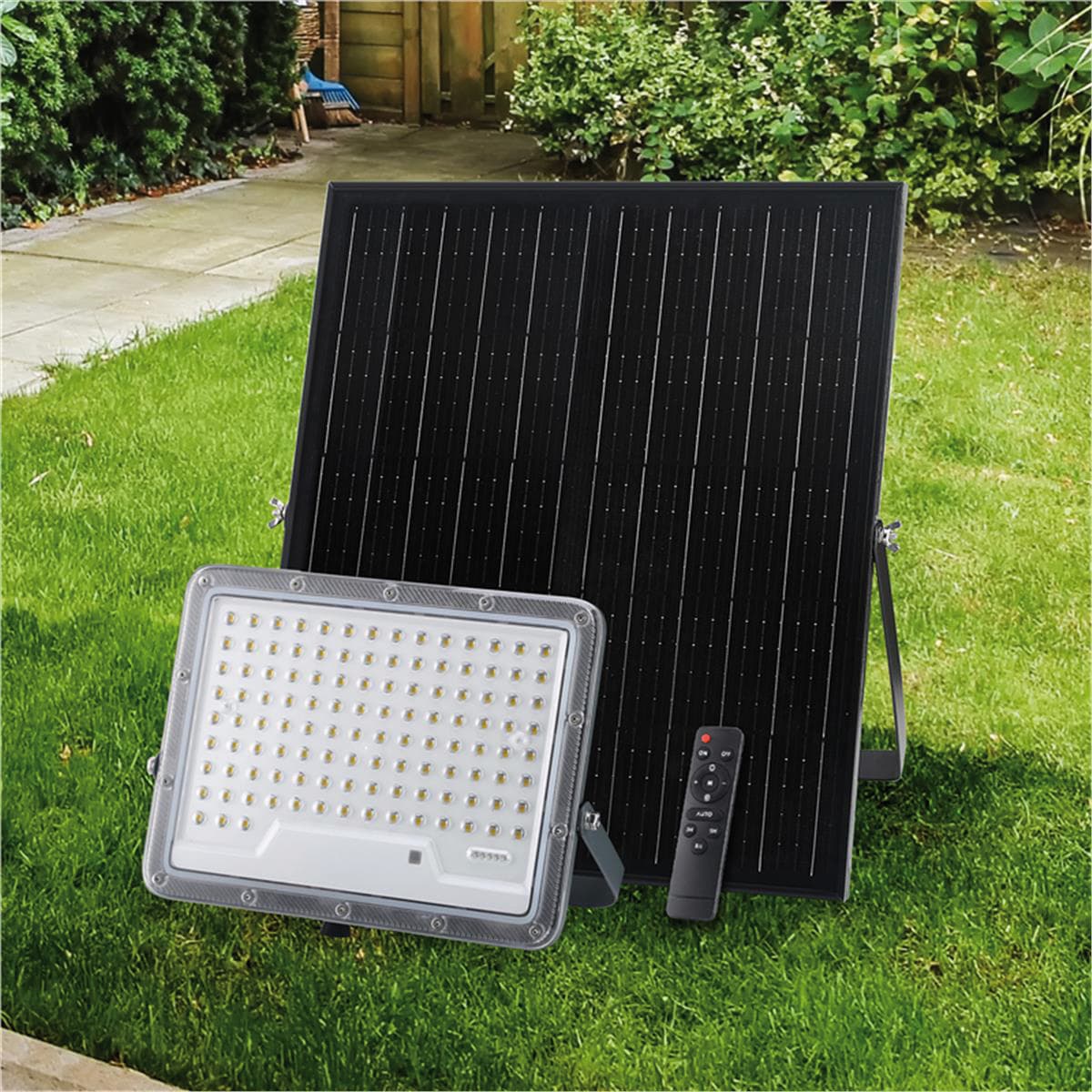 Proiettore Solare con Sensore Crepuscolare 115 LED 16 W 2500 Lumen Luce - 2