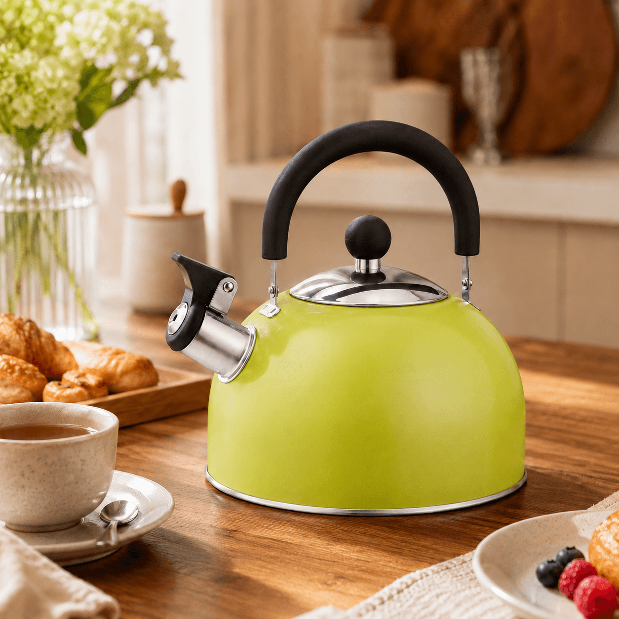 Bollitore Inox Fischio Xtra Acciaio Inox Lime 1,5 Litri - 3