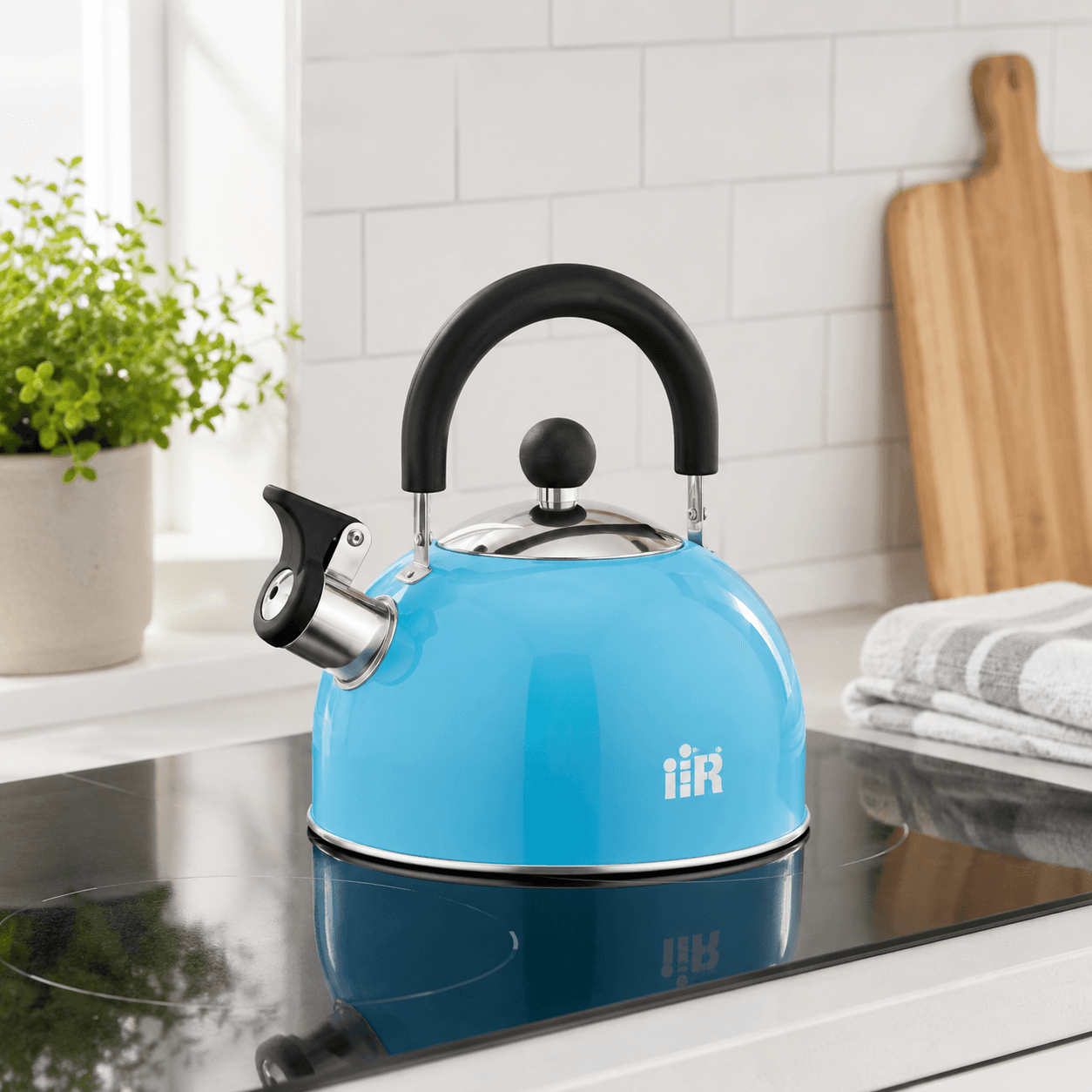 Bollitore Inox Fischio Xtra Acciaio Inox Azzurro 1,5 Litri - 2