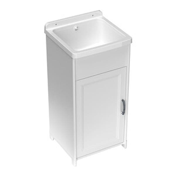 Kit Lavatoio Resina Antiacido 40 x 40 cm Bianco Mongardi