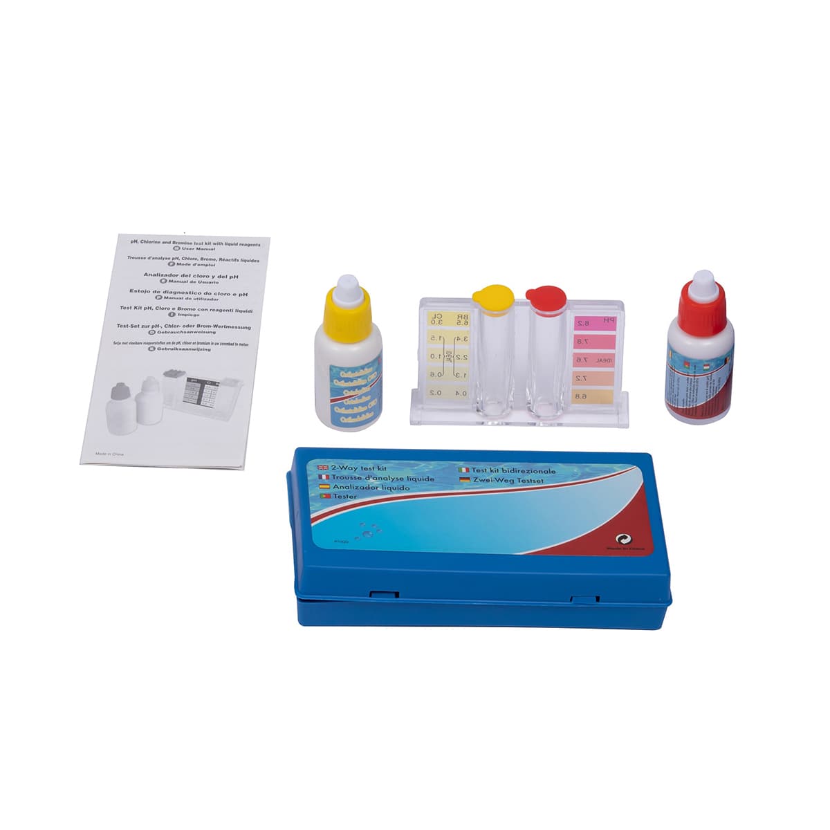 Pool Tester Cloro e Ph con Reagenti Liquidi Aquac - 2