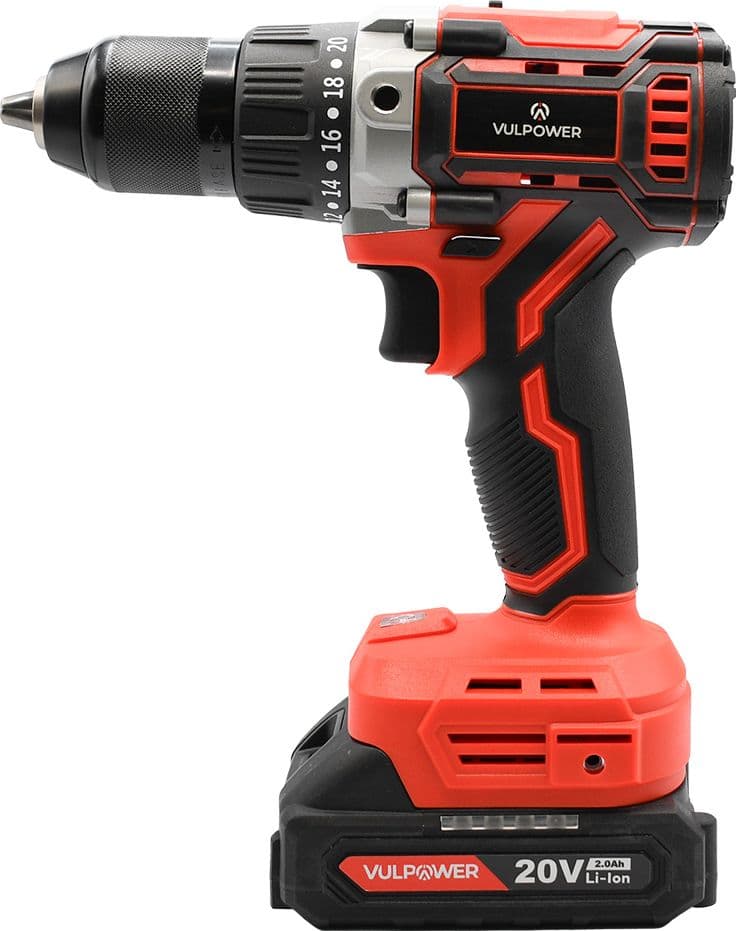 TRAPANO A BATTERIA 'D020' 20 V - 2 Ah  - VULPOWER