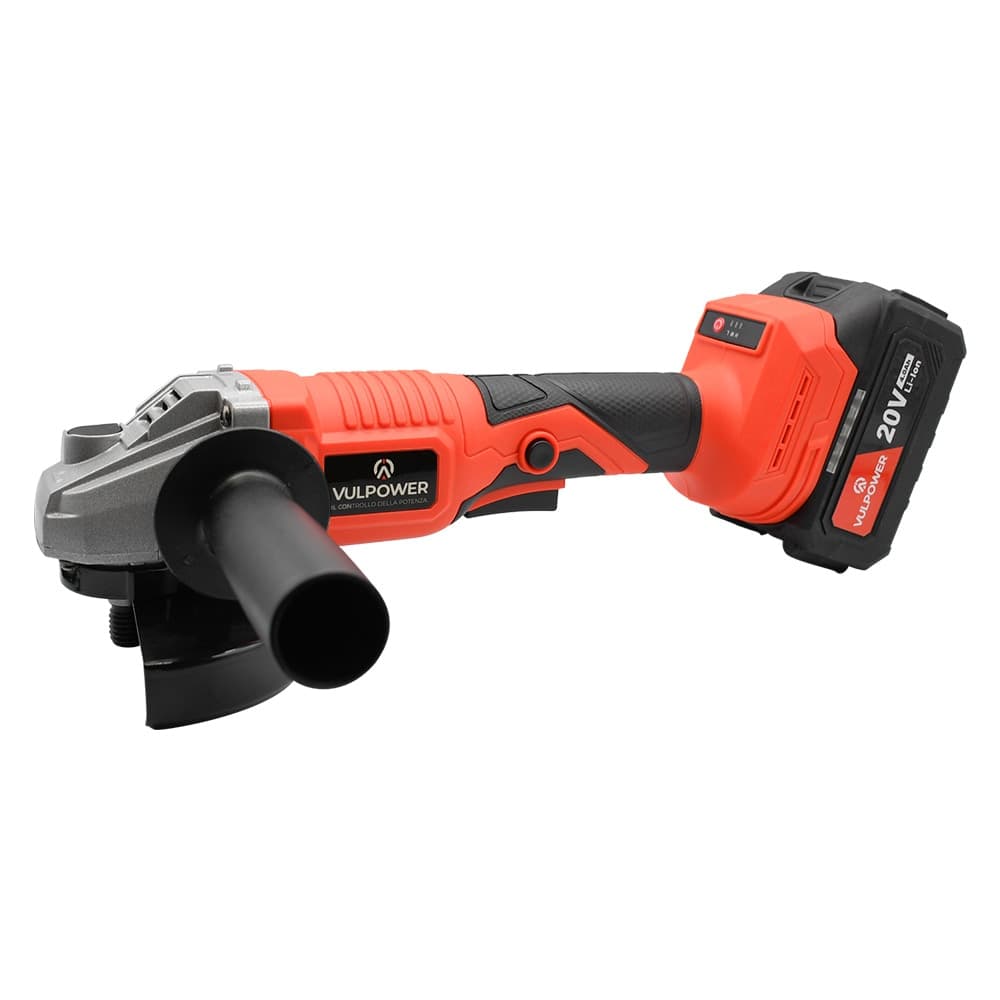 SMERIGLIATRICE ANGOLARE A BATTERIA 'KZ10-125' 20 V - Ø 115 / 125 mm  - VULPOWER - 2