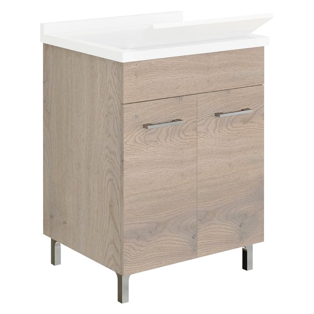 Mobile Lavatoio a Due Ante Noce Americano Savinidue 58,2 x 50 x 83,5 cm