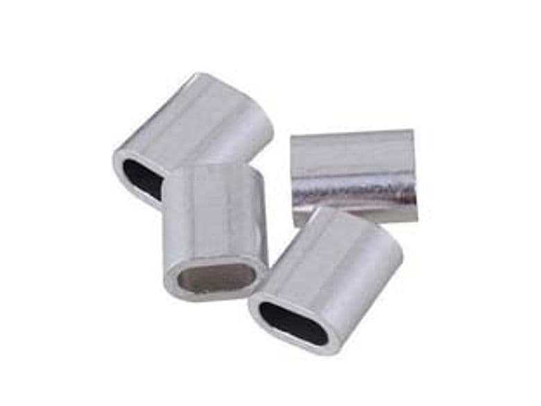 Ovalini in Alluminio Filo Ø 4 mm CONF.PZ.4 in Blister 5 Blister