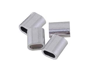 Ovalini in Alluminio Filo Ø 4 mm CONF.PZ.4 in Blister 5 Blister