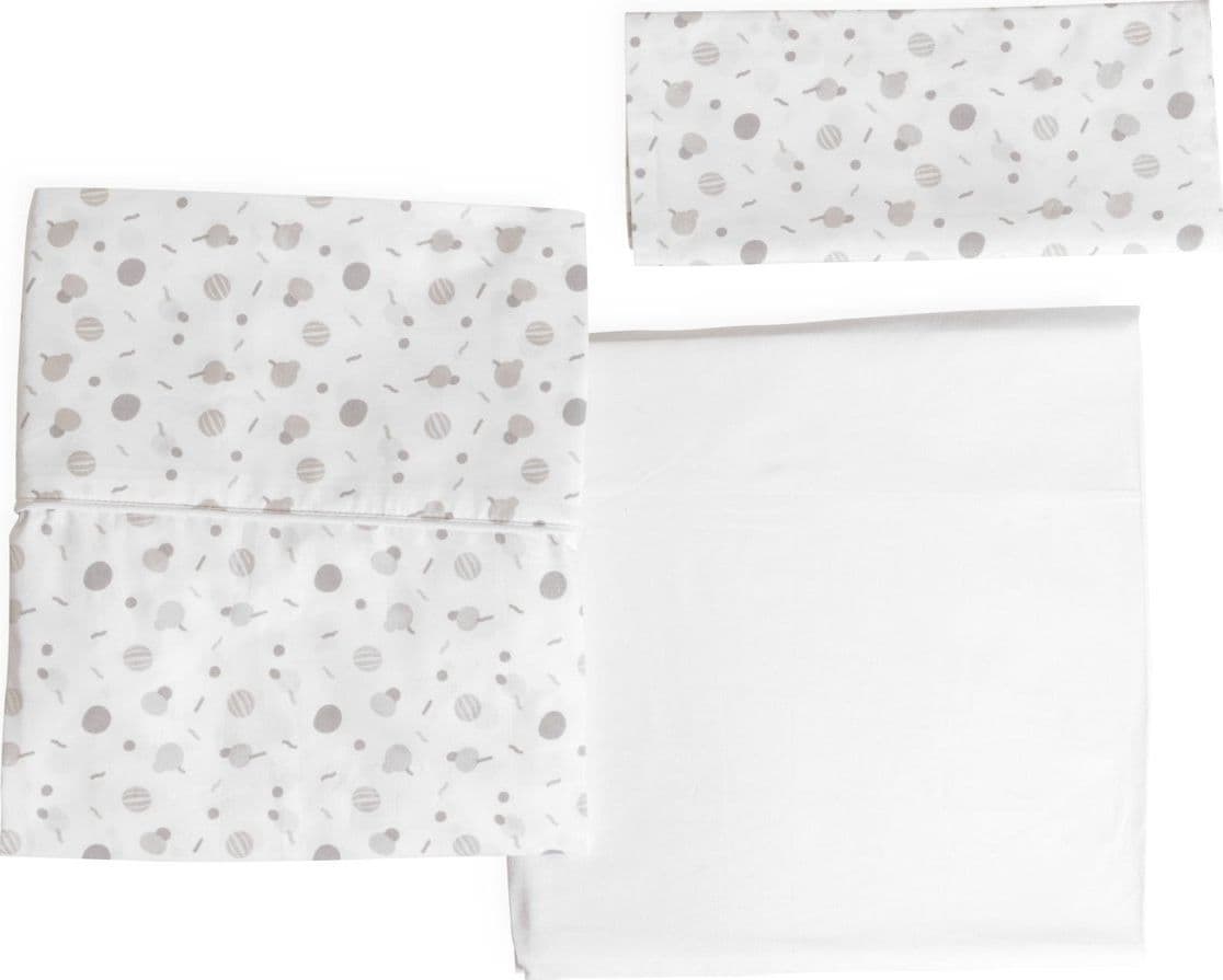 Set Lenzuola in Cotone Chicco per Next2Me Forever 2 pz – Confetti