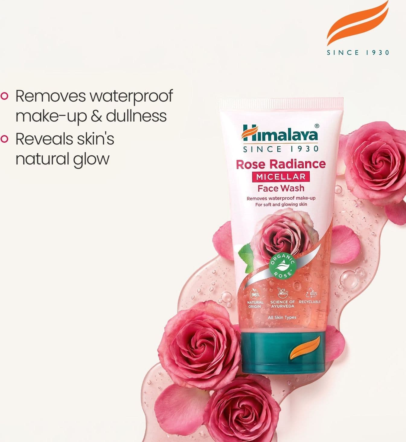 Himalaya Detergente Viso Micellare alla Rosa Biologica – Radiosità e Morbidezza 150ml - 3
