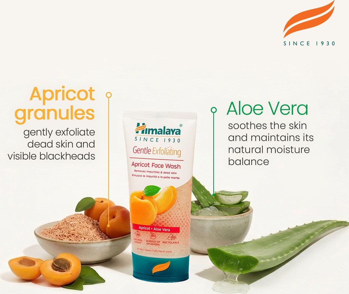 Himalaya Detergente Viso Esfoliante Delicato all’Albicocca – 150ml - 4
