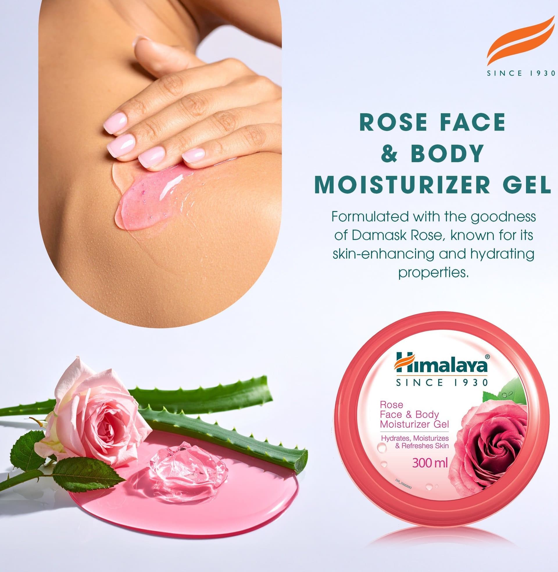 Himalaya Gel Idratante Viso e Corpo alla Rosa di Damasco – 300ml