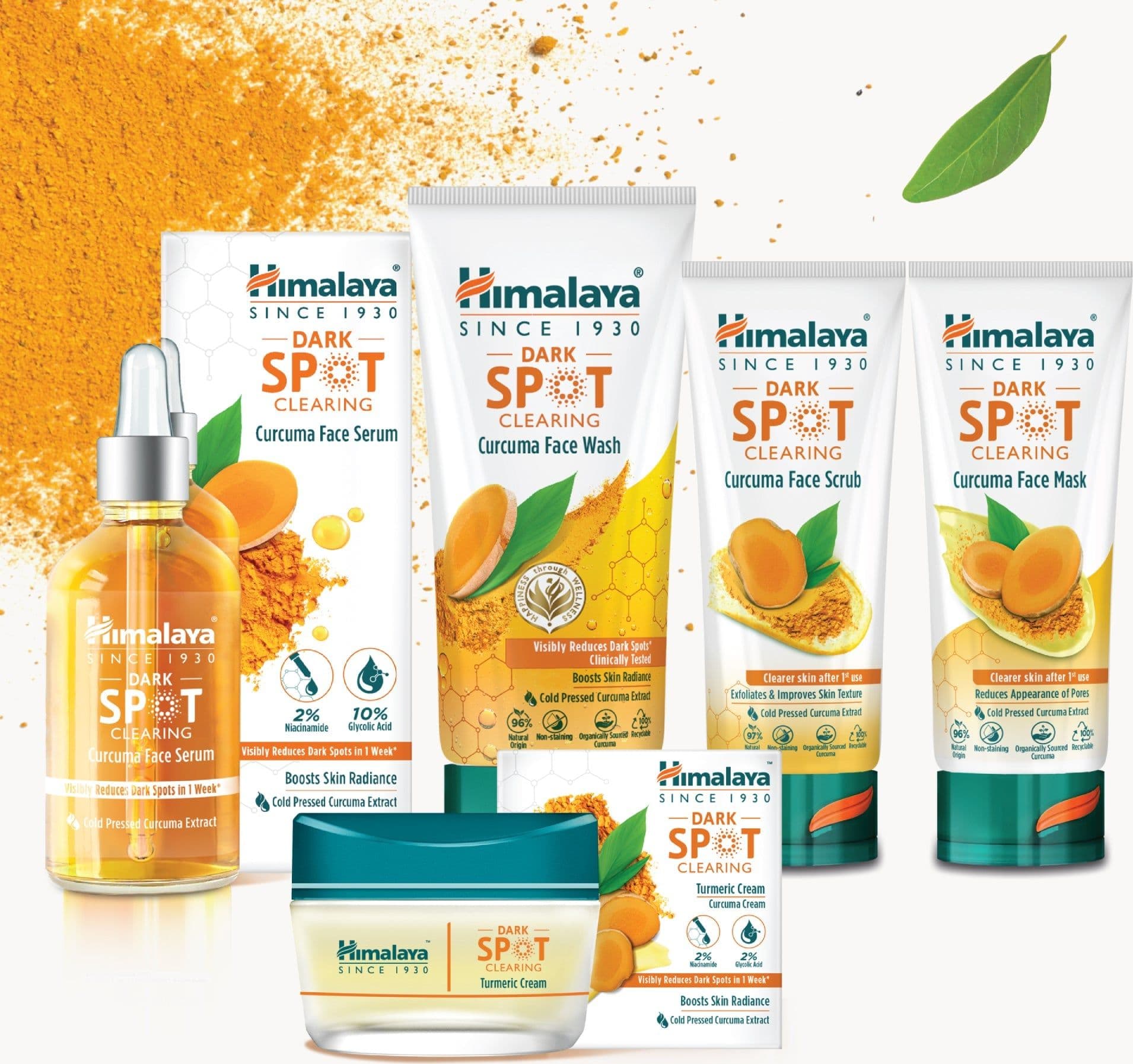 Himalaya Maschera Viso alla Curcuma – Schiarente Macchie Scure