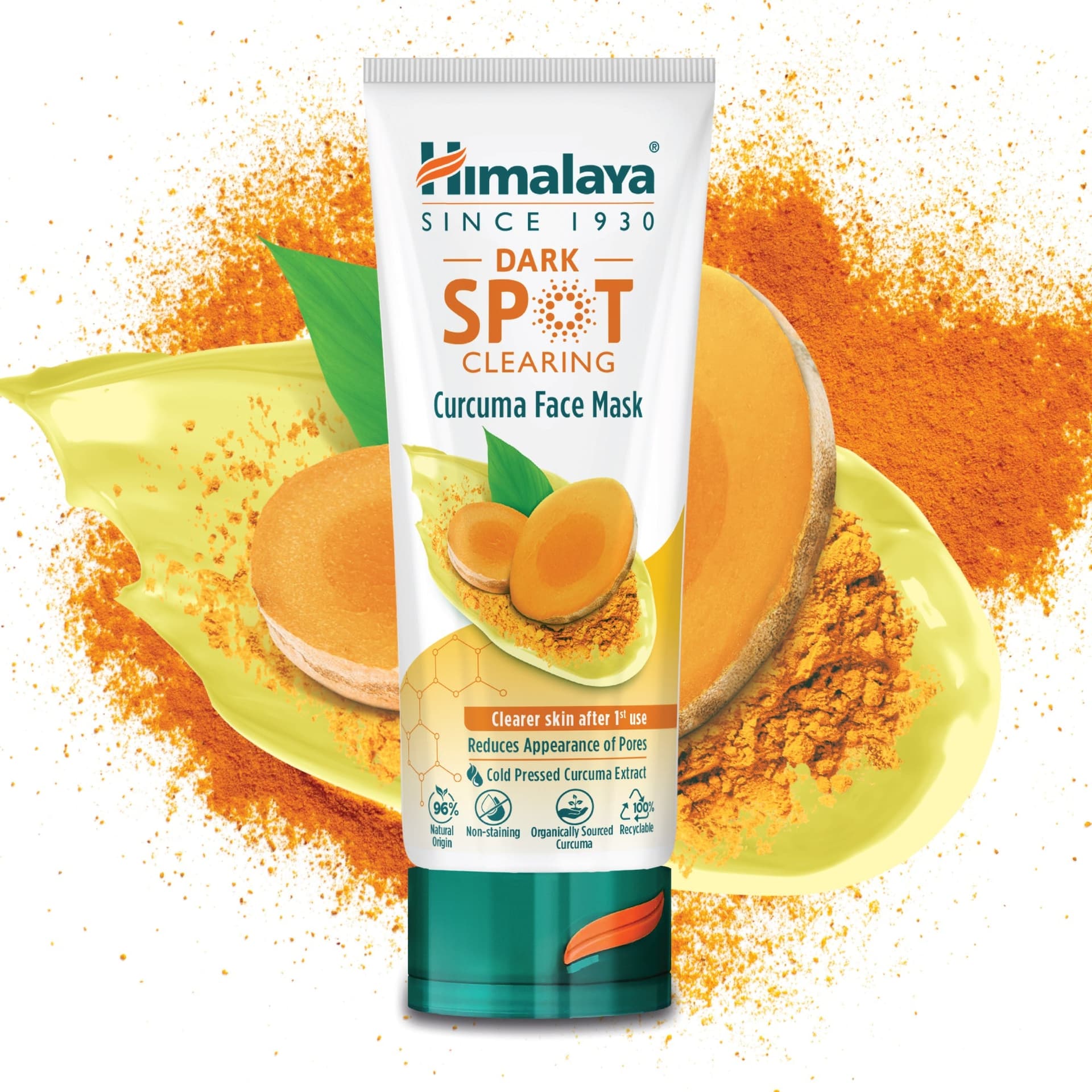 Himalaya Maschera Viso alla Curcuma – Schiarente Macchie Scure - 5