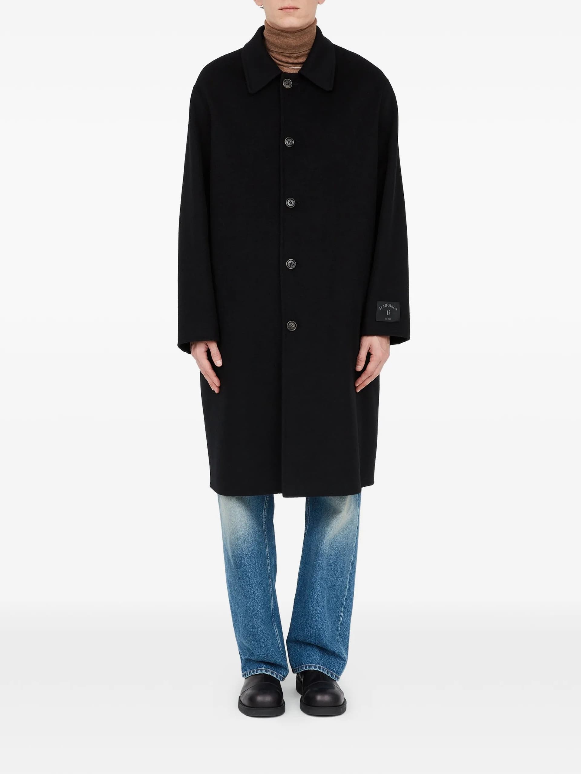 MM6 Maison Margiela Mm6 Maison Margiela - Cappotto Nero da Uomo - 2