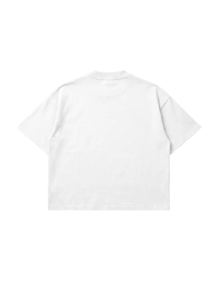 T-shirt Bianca Boxy Fit "Saved" 200gsm Made in Italy | Horda Brand - 2
