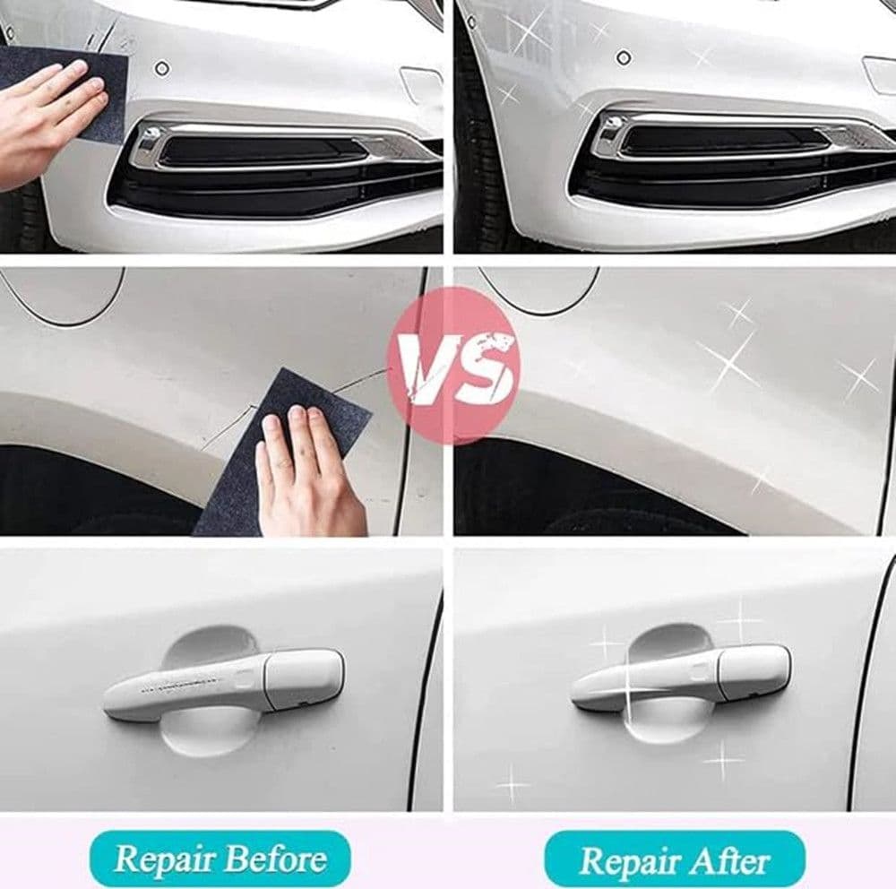 PANNO MULTIUSO PER RIPARAZIONE RIMOZIONE GRAFFI VERNICE AUTO DA 2PZ LUCIDANTE RIUTILIZZABILE - 4