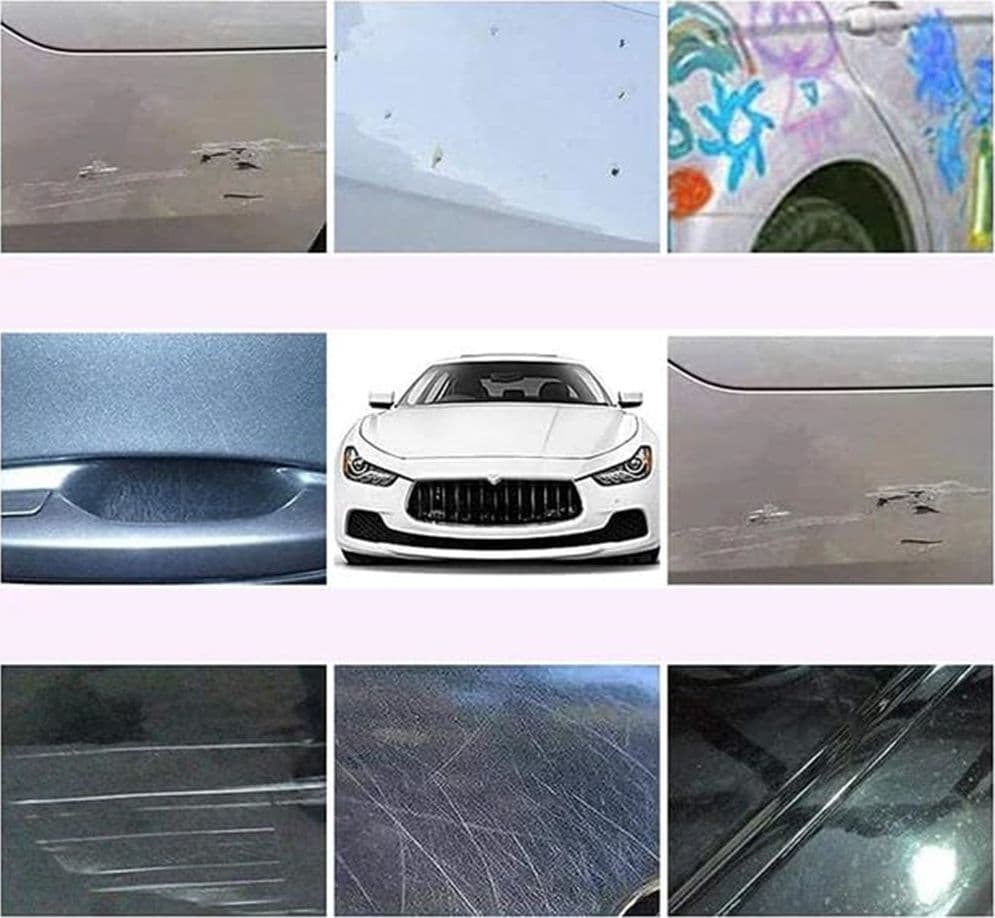 PANNO MULTIUSO PER RIPARAZIONE RIMOZIONE GRAFFI VERNICE AUTO DA 2PZ LUCIDANTE RIUTILIZZABILE - 5