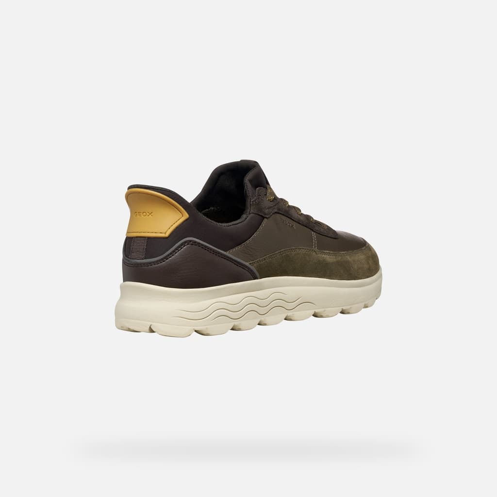 Geox sneaker uomo military coffee Spherica PLU U56MPA 08522 C3208 - 4