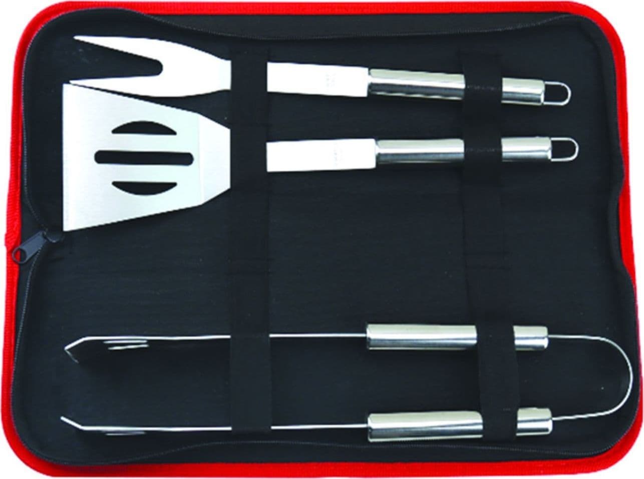 ATTREZZI ACCIAIO INOX PER GRILL IN SET 3 PEZZI  - FER 60202 - 3