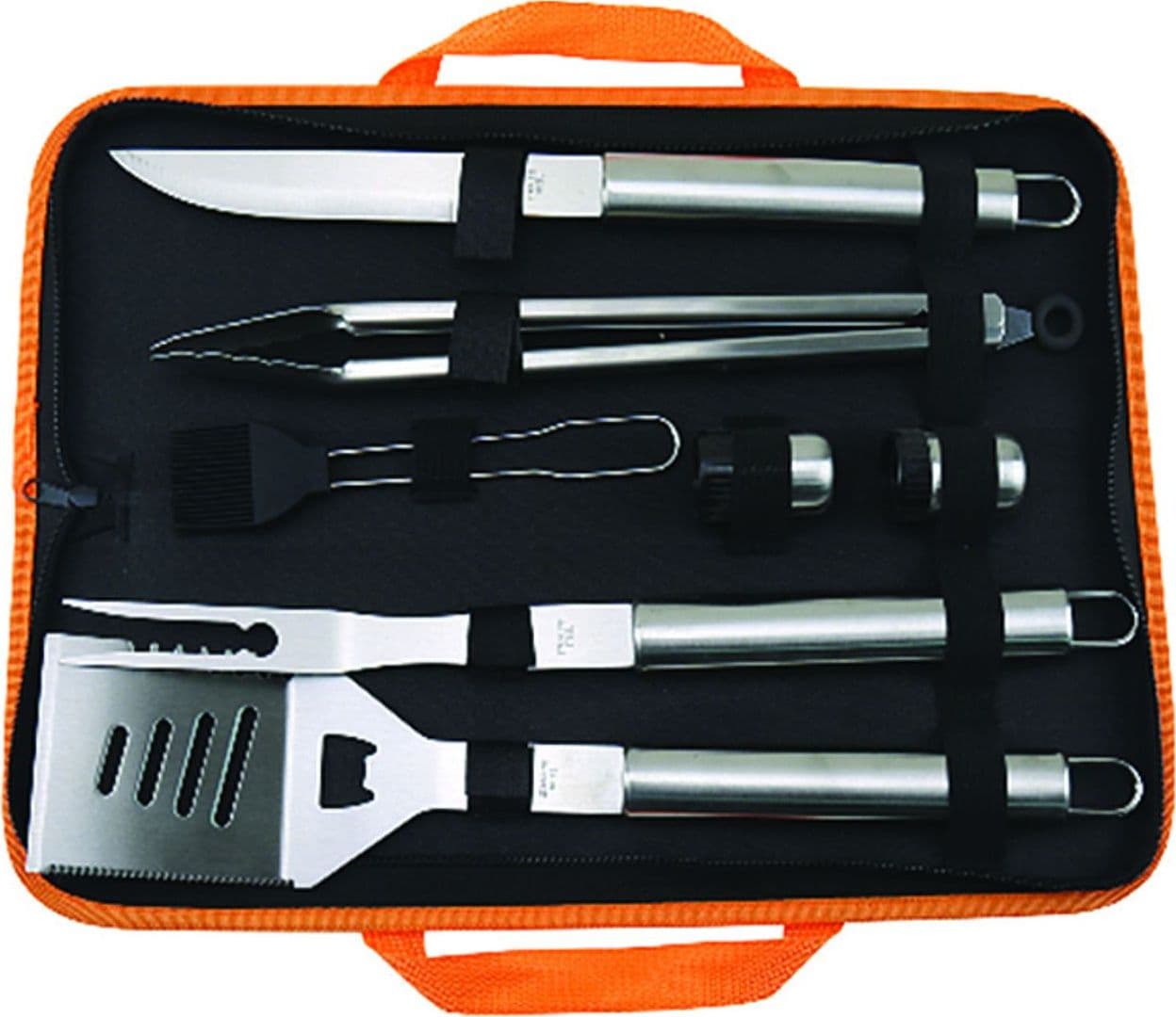 Eurostore07®  set utenslili acciaio inox per barbecue in set da 8 pezzi in acciaio inox 430 - - 3