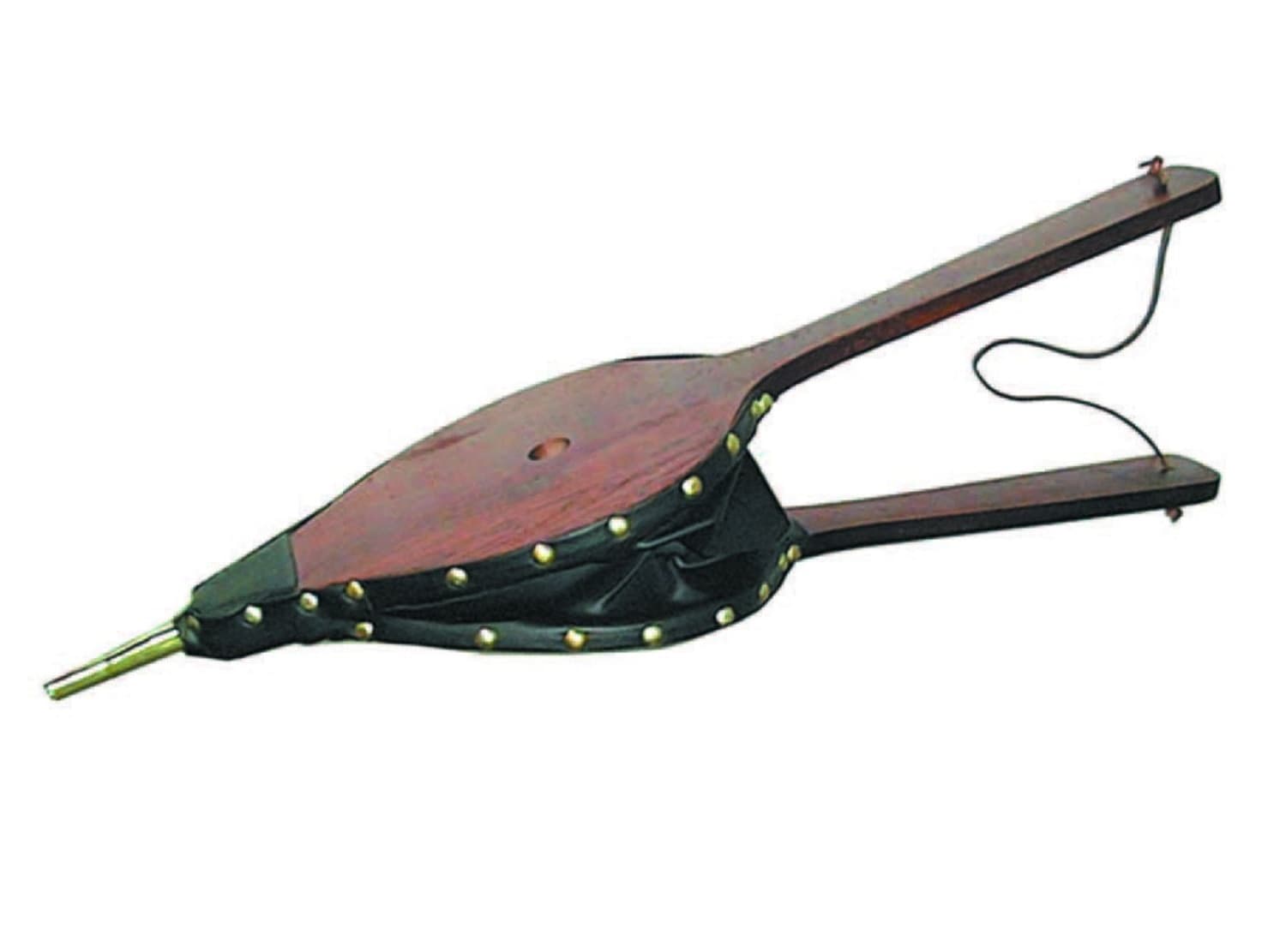 Eurostore07®  soffietto - mantice in finta pelle per ravvivare il fuoco cm.40x17 - 4