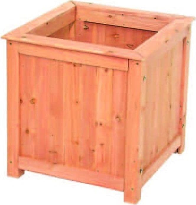 fioriera in legno  quadrata  con  piedi   - dimensioni  cm.40x40x40h. - 4