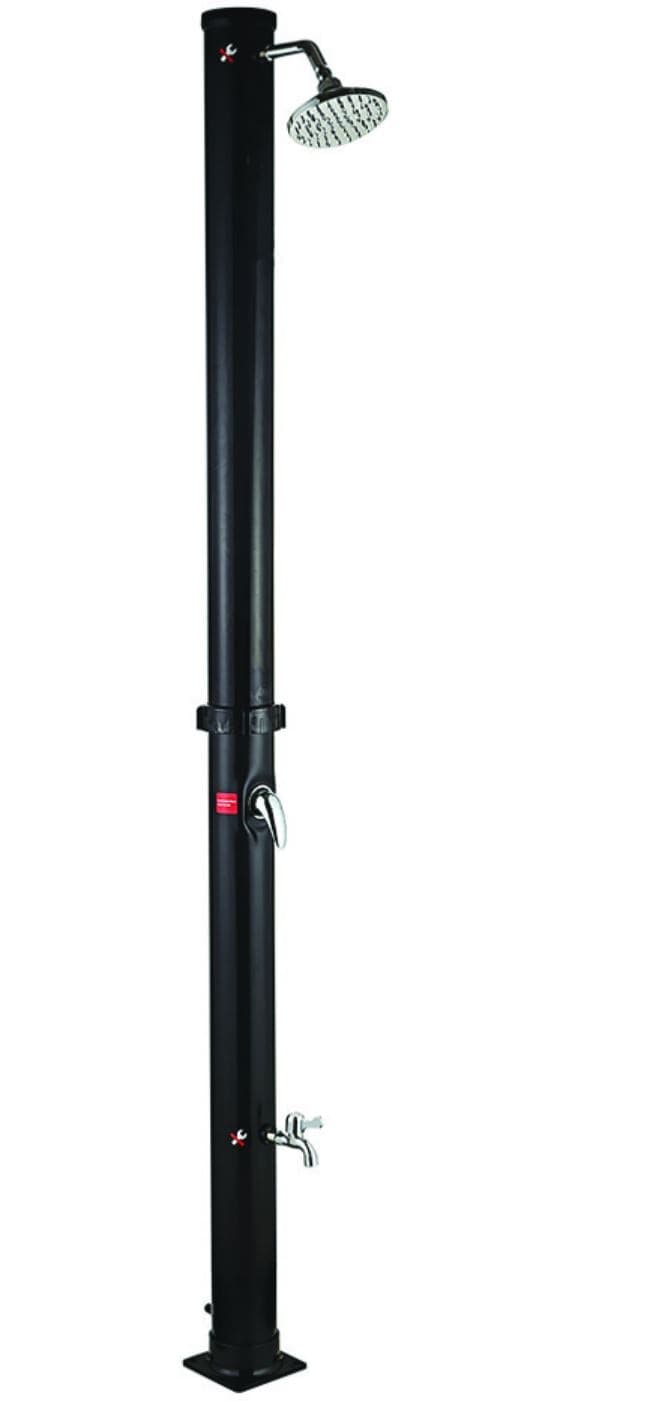 doccia solare round-- capacità lt. 20 - dimensioni cm.222x11,5 pvc tondo - 2