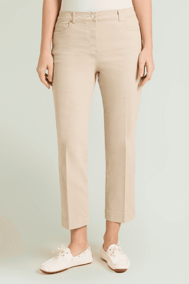 LUISA VIOLA pantalone kick flare donna sabbia - 2