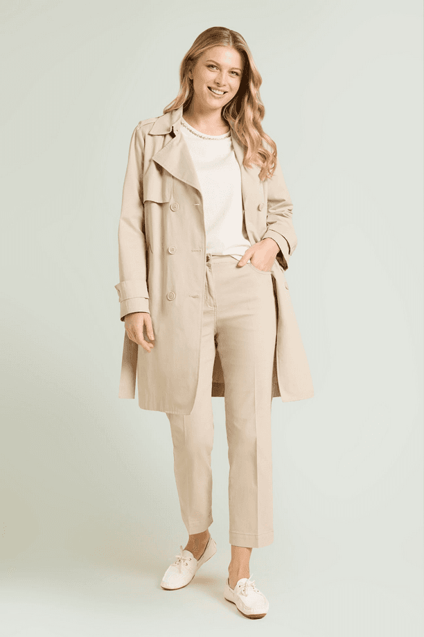 LUISA VIOLA pantalone kick flare donna sabbia - 4