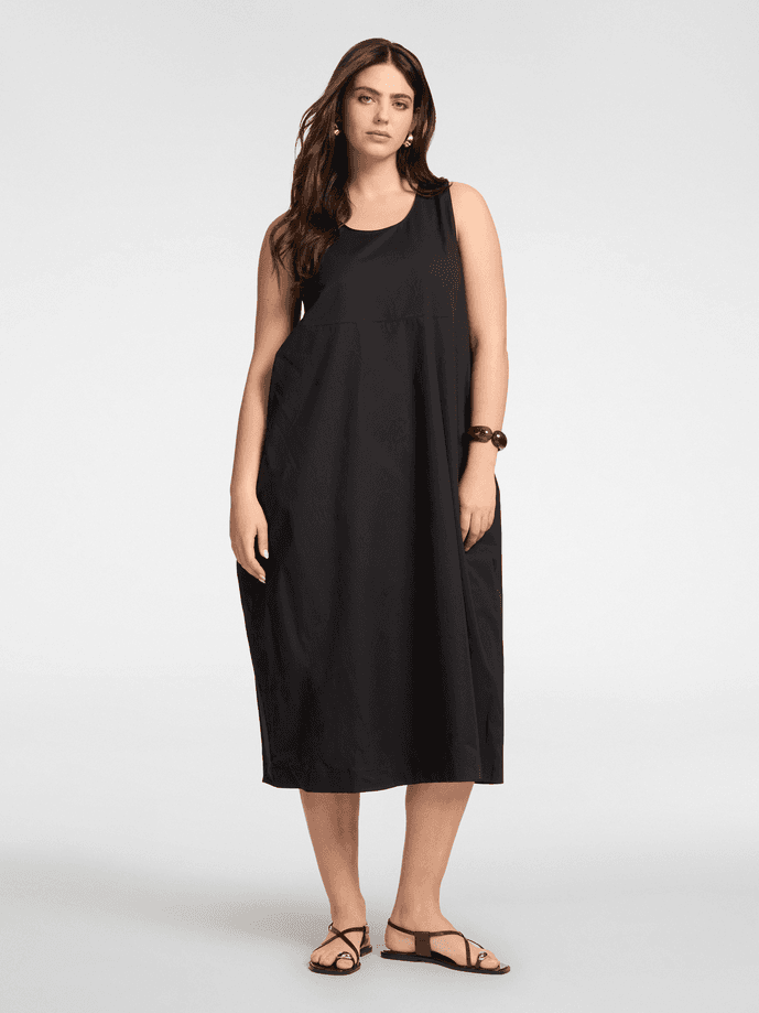 ELENA MIRO abito barrel donna nero - 2