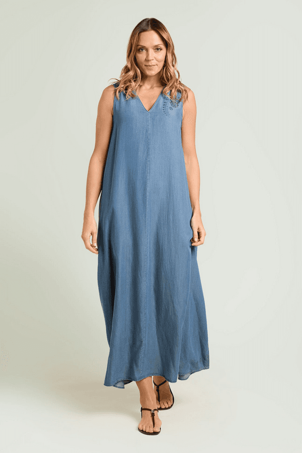 LUISA VIOLA abito donna effetto denim - 2